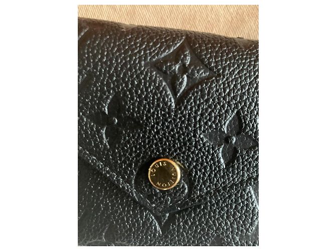 Louis Vuitton Monogram Empreinte Compact Wallet Black - view 5