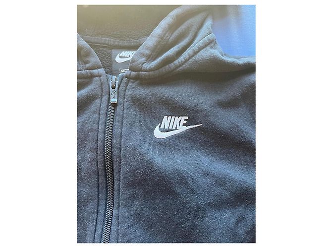 Nike Sudadera con Capucha y Cremallera Negra Negro - vista 3