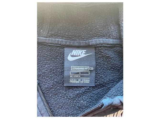 Nike Sudadera con Capucha y Cremallera Negra Negro - vista 4