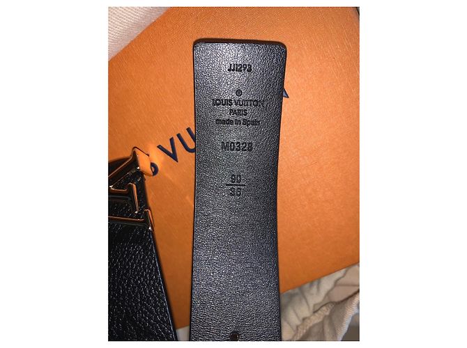 Louis Vuitton Initiales Monogram Belt Black - view 3