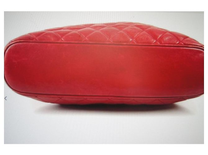 Chanel Bolso Tote de Piel Acolchada Rojo Roja - vista 5