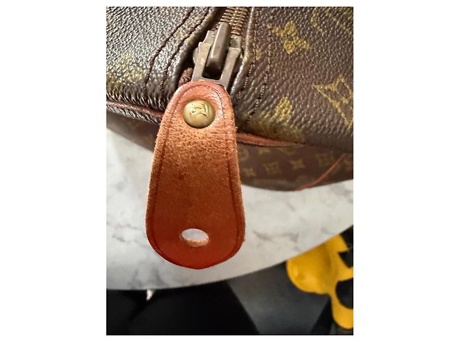 Louis Vuitton Borsa da viaggio Keepall 60 in tela Monogram Marrone Monogramma - vista 11