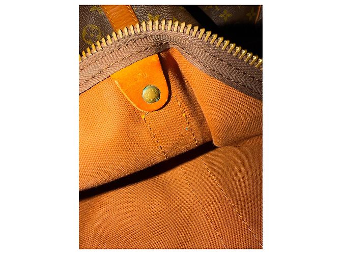 Louis Vuitton Borsa da viaggio Keepall 60 in tela Monogram Marrone Monogramma - vista 14