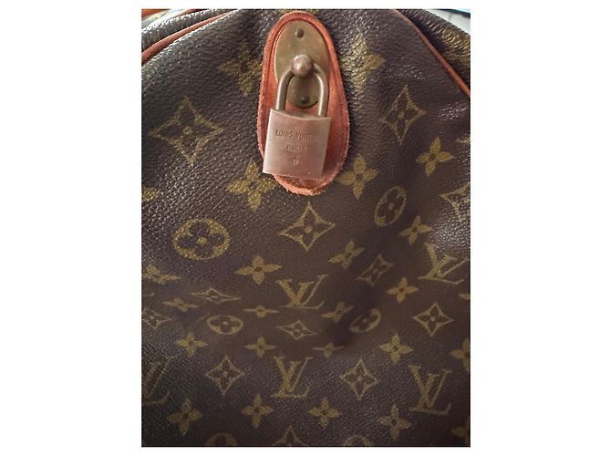 Louis Vuitton Borsa da viaggio Keepall 60 in tela Monogram Marrone Monogramma - vista 8