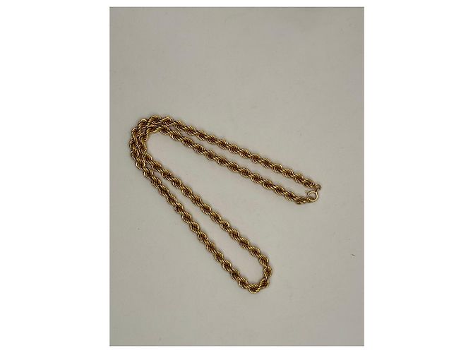 Autre Marque Collana intrecciata in oro 750, maglia corda D'oro - vista 3