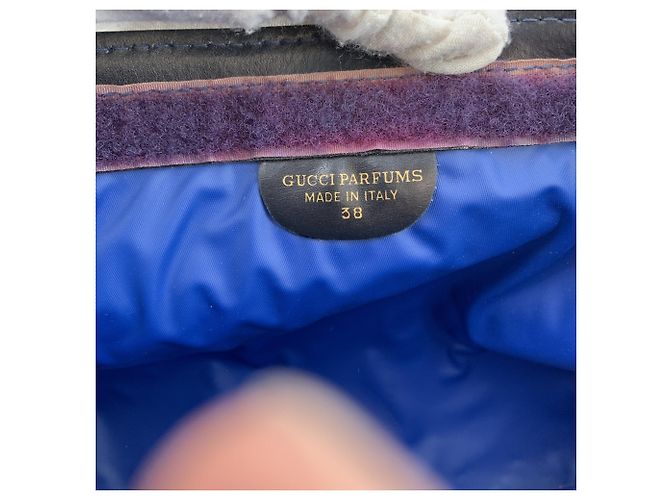 Gucci Clutch Beauty Case Ophidia Large Monogram Blu Vintage - vista 6