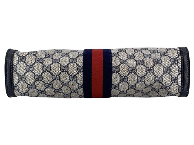 Gucci Clutch Beauty Case Ophidia Large Monogram Blu Vintage - vista 7