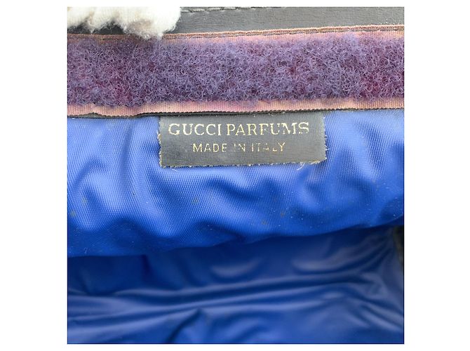 Gucci Vintage Blue Monogram Medium Ophidia Cosmetic Bag Clutch Blau - Ansicht 6