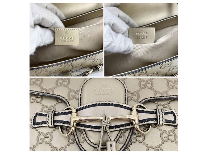 Gucci Bolsa de Ombro Emily em Couro Microssima Tom Dourado com Corrente - vista 6