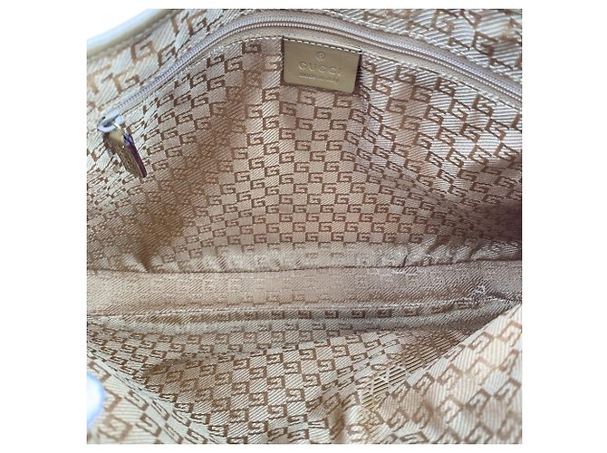 Gucci Borsa a tracolla Jackie Hobo in camoscio lilla e pelle tan Porpora - vista 5