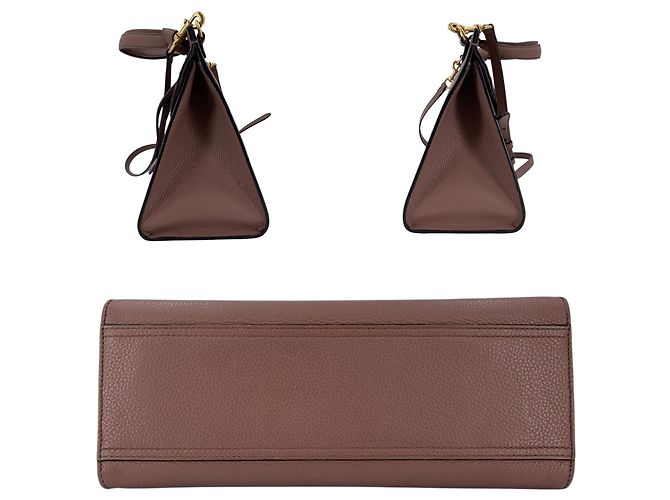 Gucci Borsa a tracolla con patta e manico superiore Marmont in pelle mauve pink Rosa - vista 4