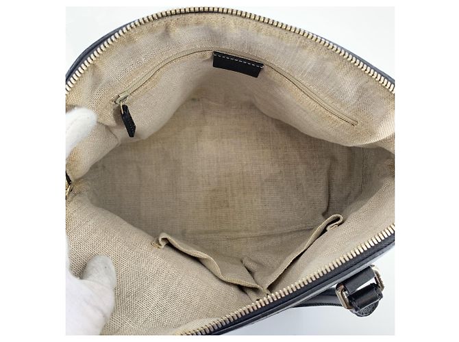 Gucci Borsa a tracolla Microssima Dome Medium in pelle nera Nero - vista 5