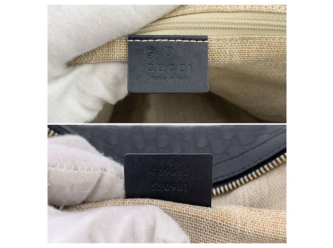 Gucci Borsa a tracolla Microssima Dome Medium in pelle nera Nero - vista 6