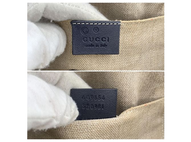 Gucci Borsa a tracolla Microssima Dome Small Satchel in pelle blu navy - vista 6