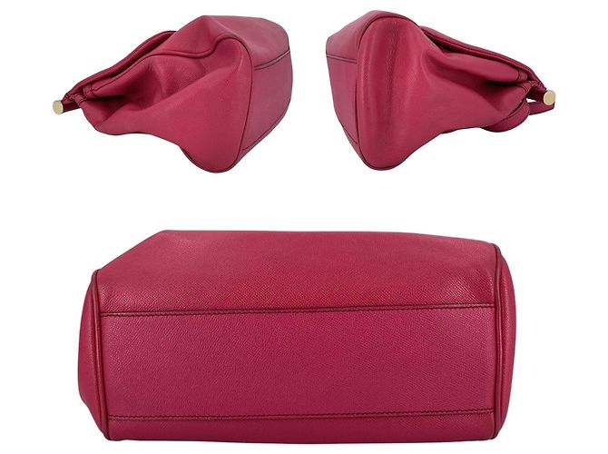 Dolce & Gabbana Borsa a tracolla Miss Sicily Medium in pelle fucsia Rosa - vista 4
