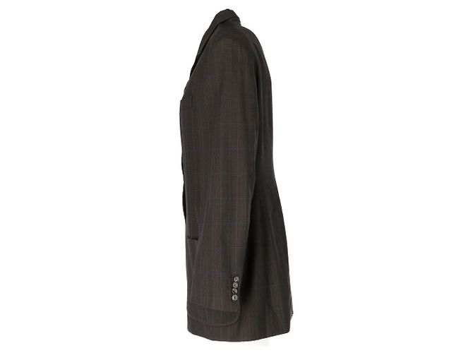 Autre Marque A.N.G.E.L.O. Grey Wool Tartan Jacket - view 2