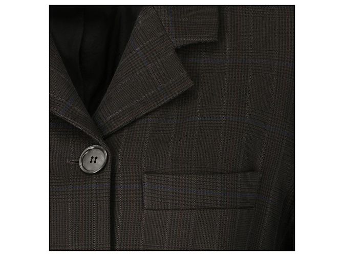 Autre Marque A.N.G.E.L.O. Grey Wool Tartan Jacket - view 6