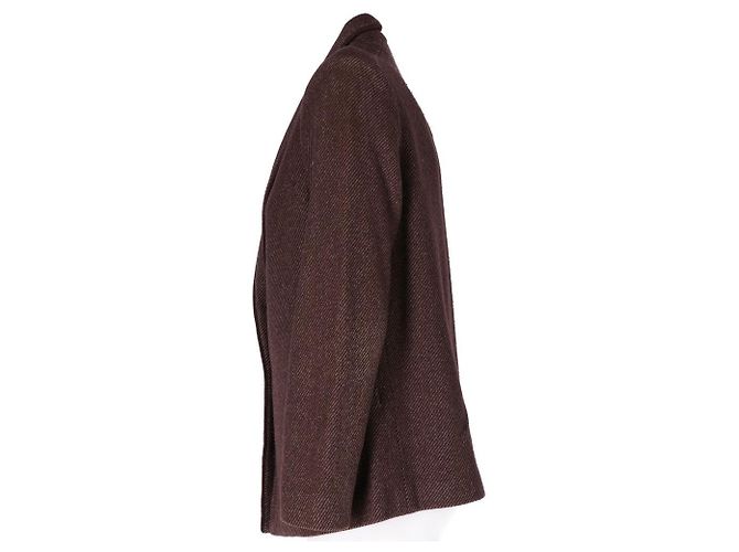 Basile Blazer aus Seide und Wolle braun - Ansicht 2