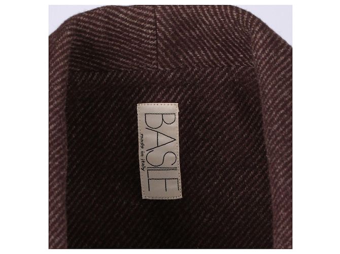 Basile Blazer aus Seide und Wolle braun - Ansicht 6