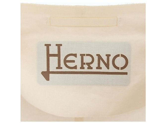 Herno Jacke aus Baumwollmischung Elfenbein - Ansicht 5
