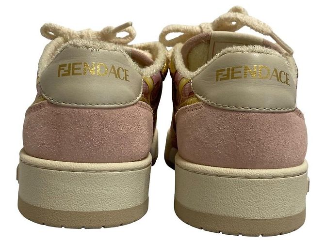Fendi Fendace Baroque Zucca Print Sneaker Pink - Ansicht 4
