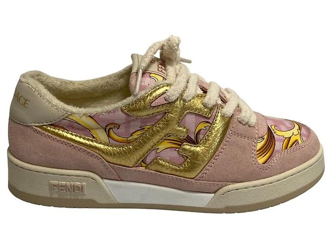 Fendi Fendace Baroque Zucca Print Sneaker Pink - Ansicht 5