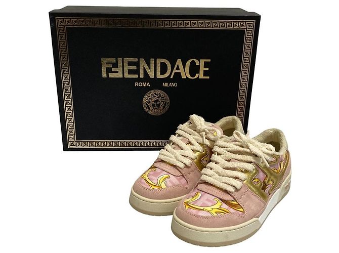 Fendi Fendace Baroque Zucca Print Sneaker Pink - Ansicht 9