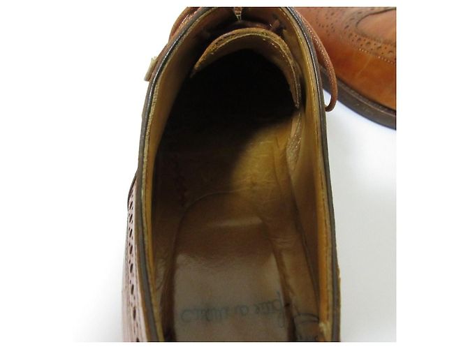 Autre Marque Santoni Wingtip Leder-Schnürschuhe Braun - Ansicht 10