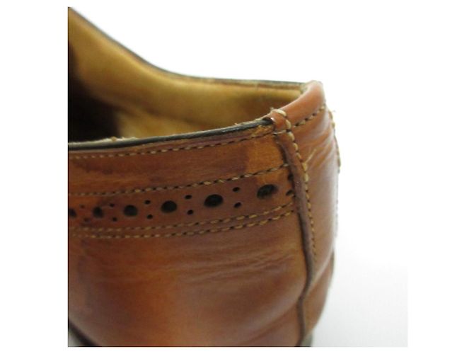 Autre Marque Santoni Wingtip Leder-Schnürschuhe Braun - Ansicht 12