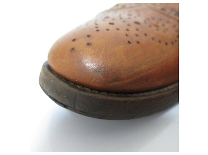 Autre Marque Santoni Wingtip Leder-Schnürschuhe Braun - Ansicht 13