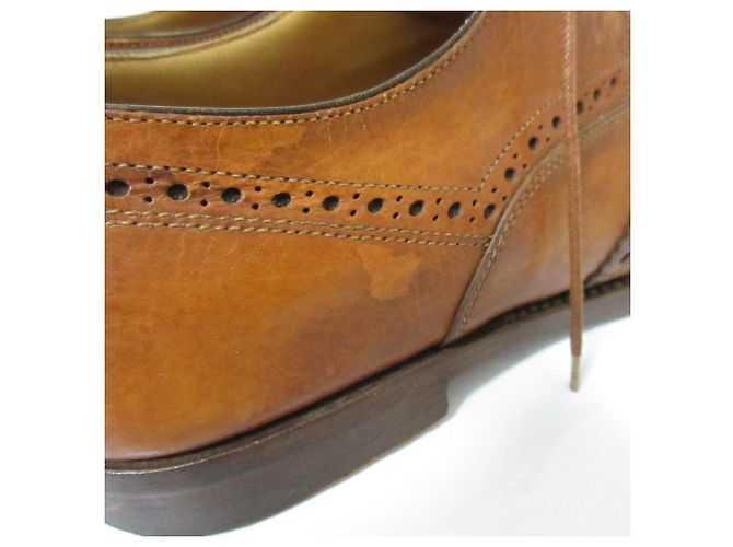 Autre Marque Santoni Wingtip Leder-Schnürschuhe Braun - Ansicht 18
