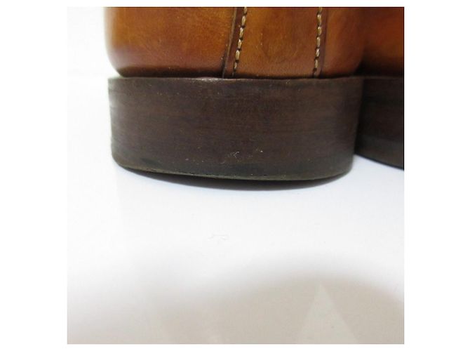 Autre Marque Santoni Wingtip Leder-Schnürschuhe Braun - Ansicht 19