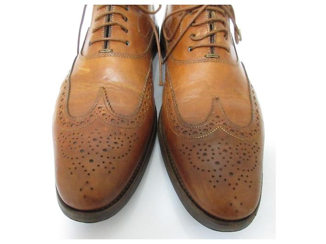 Autre Marque Santoni Wingtip Leder-Schnürschuhe Braun - Ansicht 2