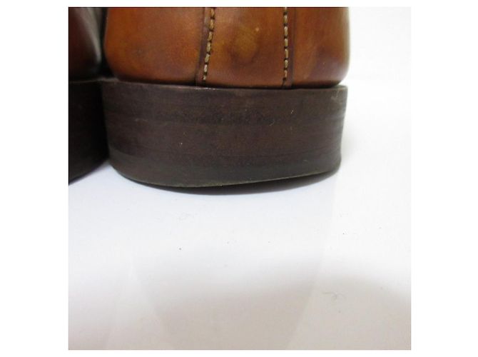 Autre Marque Santoni Wingtip Leder-Schnürschuhe Braun - Ansicht 20