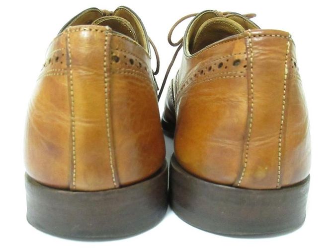 Autre Marque Santoni Wingtip Leder-Schnürschuhe Braun - Ansicht 3