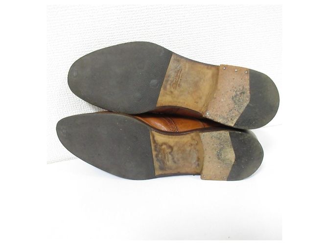 Autre Marque Santoni Wingtip Leder-Schnürschuhe Braun - Ansicht 5