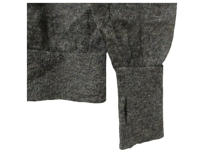Autre Marque Jersey de cuello alto de mohair transparente TODAYFUL Castaño Marrón oscuro - vista 5