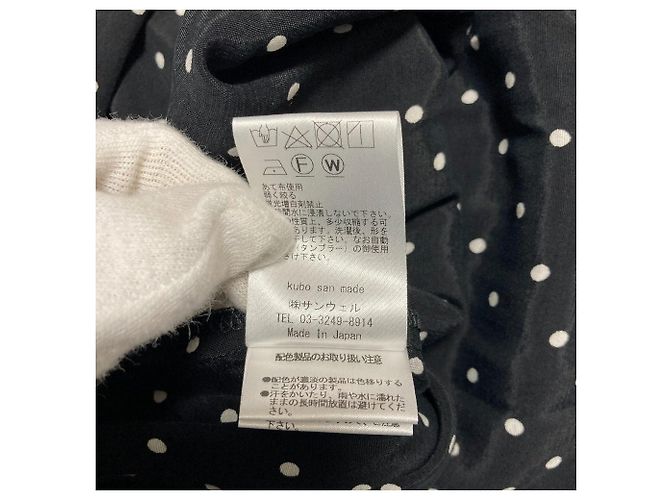 Autre Marque Vestido largo con estampado de lunares KUBO SAN MADE Negro - vista 12