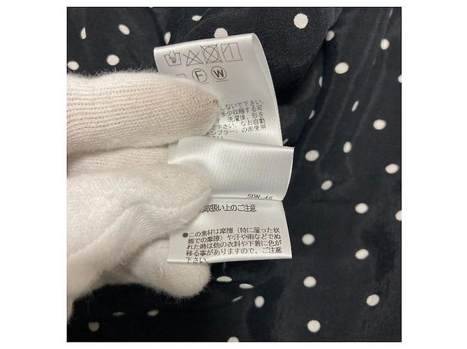 Autre Marque Vestido largo con estampado de lunares KUBO SAN MADE Negro - vista 13