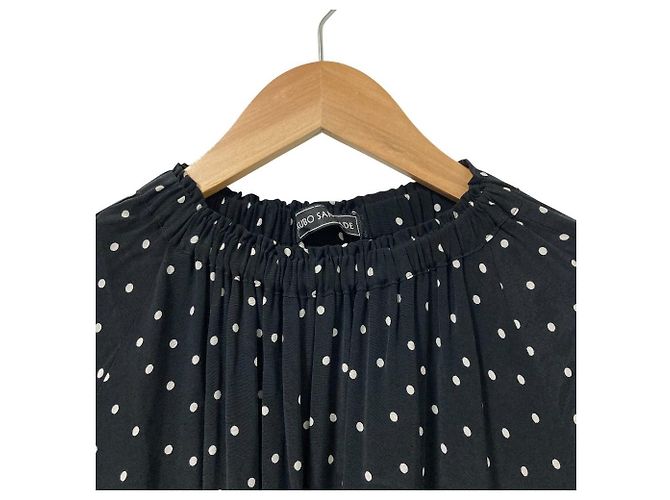 Autre Marque Vestido largo con estampado de lunares KUBO SAN MADE Negro - vista 5