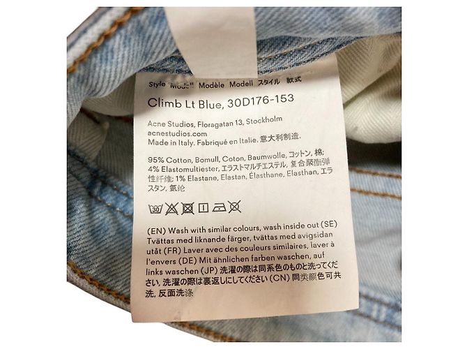 Vaqueros Climb Acne Studios Azul - vista 7