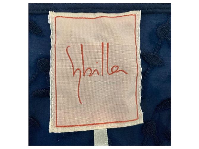 Autre Marque Abito trasparente Sybilla con ricami floreali Blu Blu navy - vista 4
