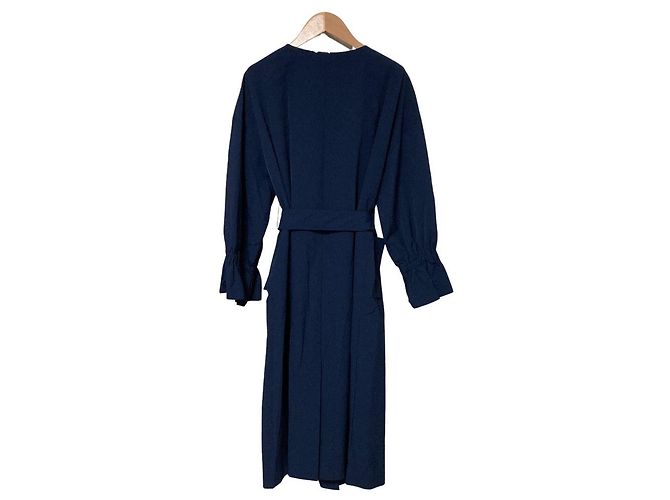 Autre Marque Techichi TERRASSE Abrigo sin cuello de nailon Azul Azul marino - vista 2