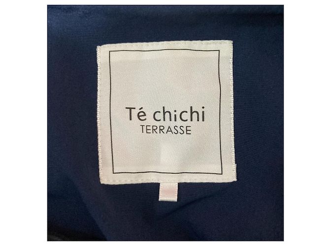 Autre Marque Techichi TERRASSE Abrigo sin cuello de nailon Azul Azul marino - vista 4
