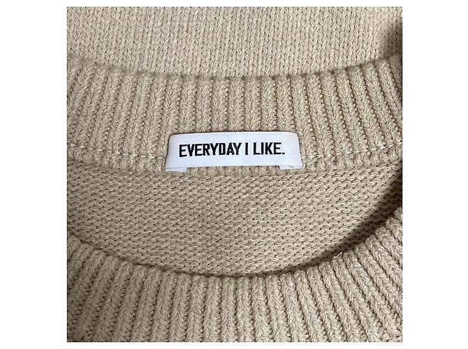 Autre Marque EVERYDAY I LIKE. Pullover in maglia Beige - vista 4