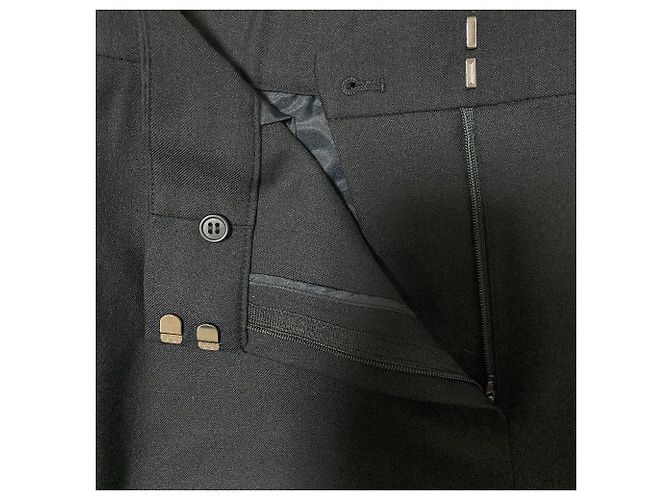 Theory luxe SUAVE SAXONY SELMA N Tapered Pants Nero - vista 3