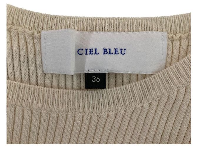 Autre Marque Abito in maglia a coste LE CIEL BLEU Bianco - vista 4