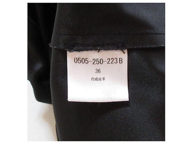 Autre Marque Veste sans col en similicuir Sov. Double Standard Clothing Noir - vue 12