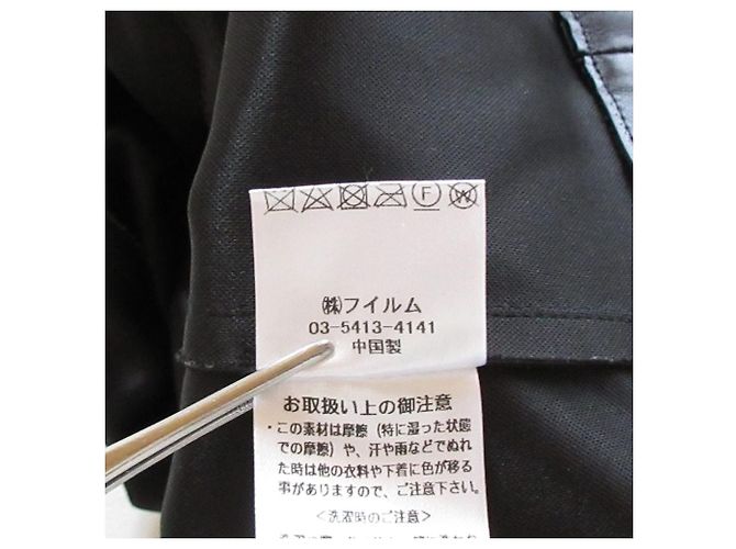 Autre Marque Veste sans col en similicuir Sov. Double Standard Clothing Noir - vue 13