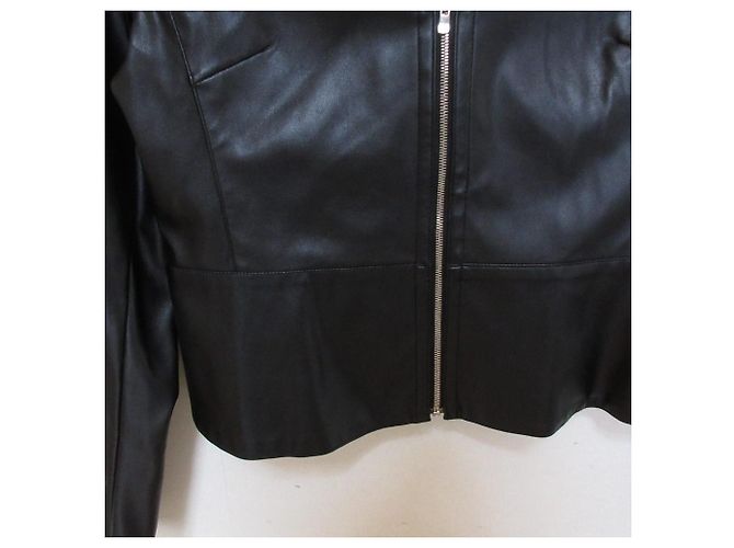 Autre Marque Veste sans col en similicuir Sov. Double Standard Clothing Noir - vue 4